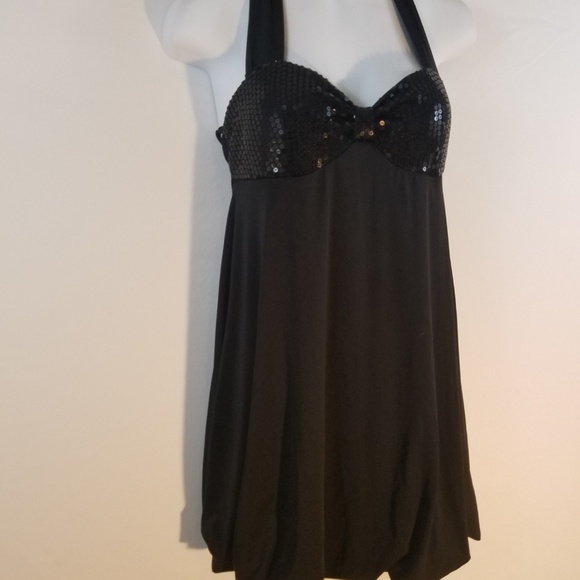 CHARLOTTE RUSSE Dress Party Cocktail Prom Halter S - Picture 3 of 6